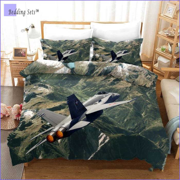 Airplane Bedding - Over the Montains