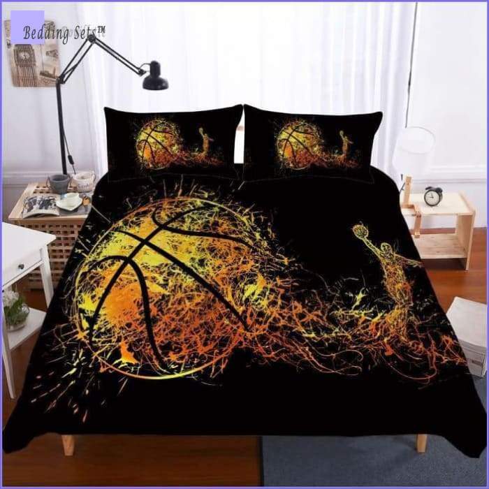 Basketball Bedding Set - Golden Ball - Bedding-Sets™