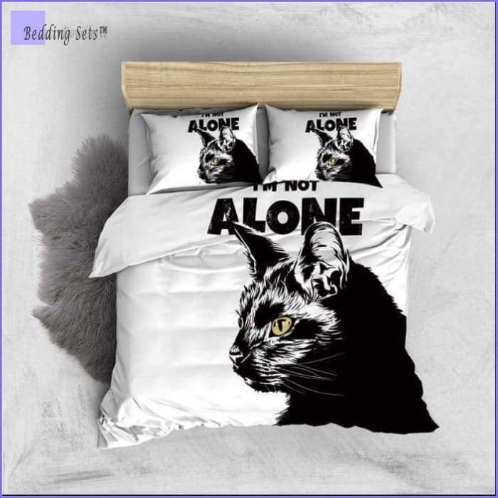 Cat Bedding Set - Black&White - Bedding-Sets™