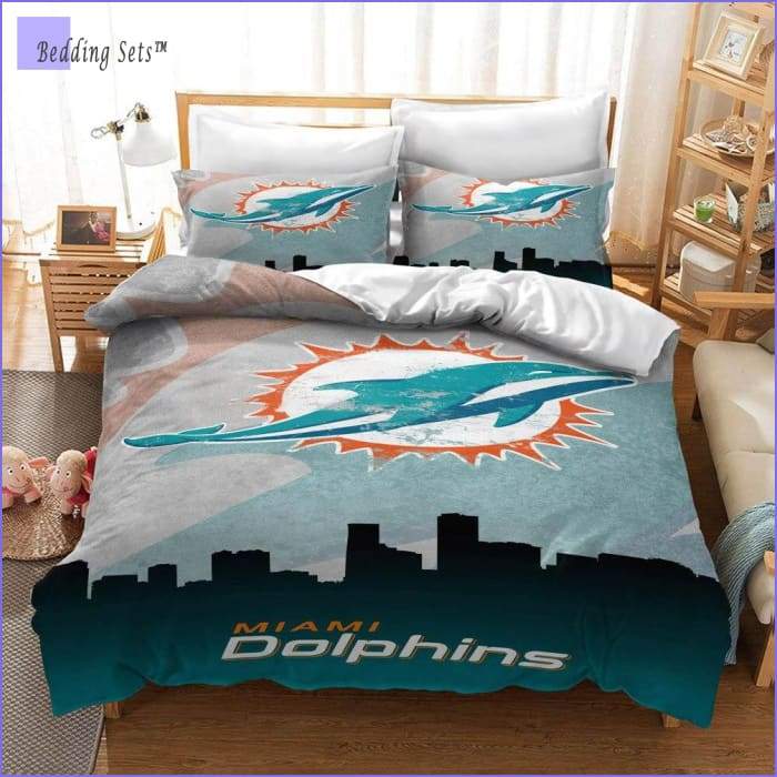Miami Dolphins Bedding Set