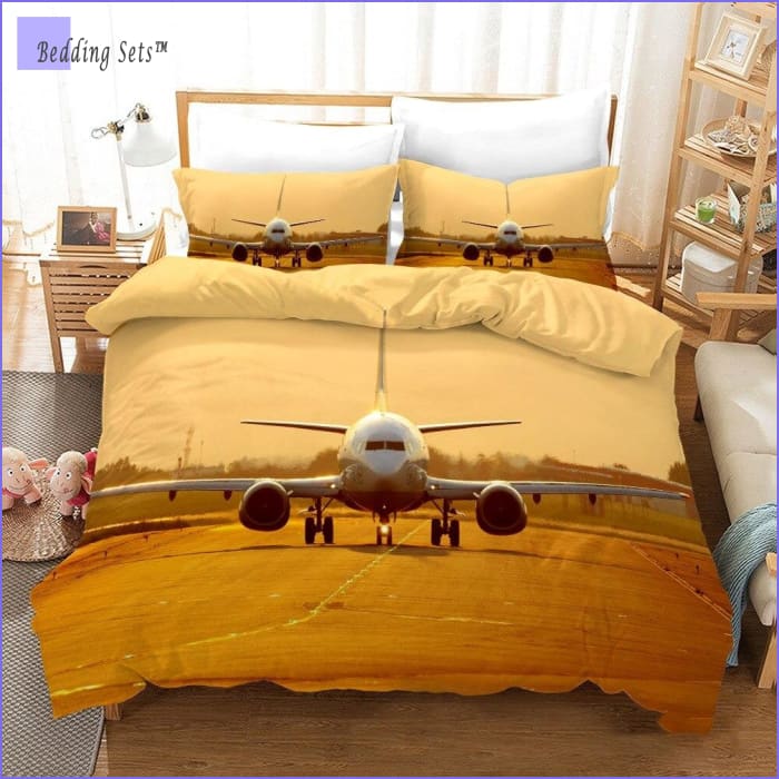 Vintage Airplane Bedding Queen - Bedding-Sets™
