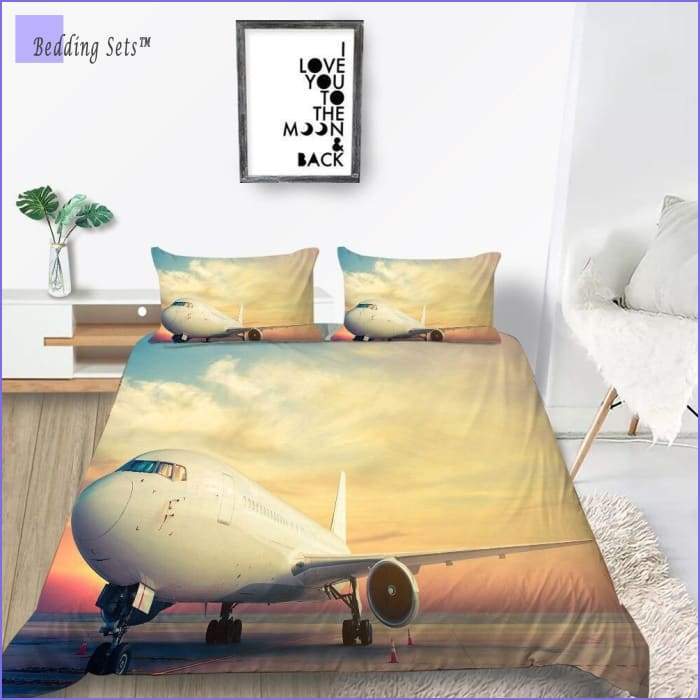 Bedding Set Avion sur le tarmac | Couettedouillette