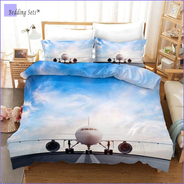 Airplane Bedding - Twin Engine - Bedding-Sets™