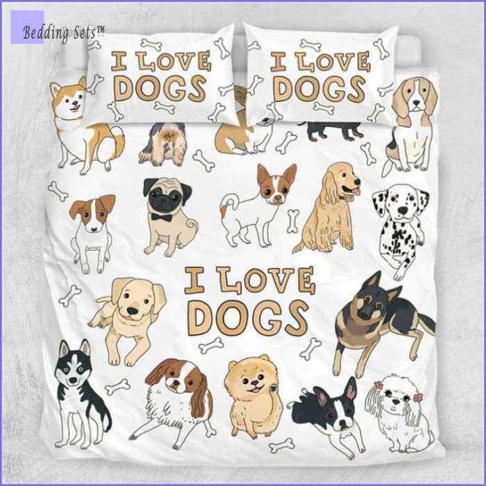 Bedding Set I Love Dogs