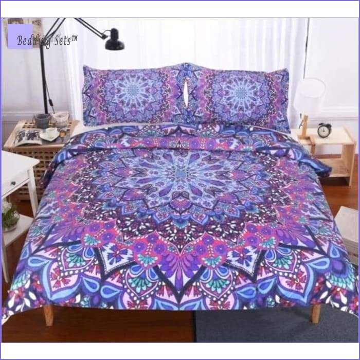 Bedding Set Mandala - Kaléidoscope Violet - Bedding-Store™