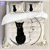 Black Cat Bedding Set - Moon - Bedding-Sets™