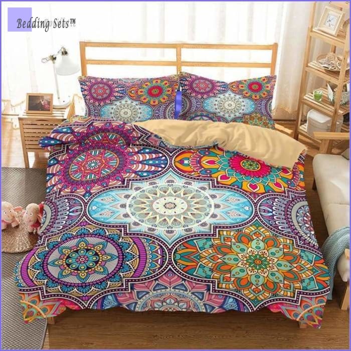 Bedding Set Mandala Mosaique colorée - Bedding-Store™
