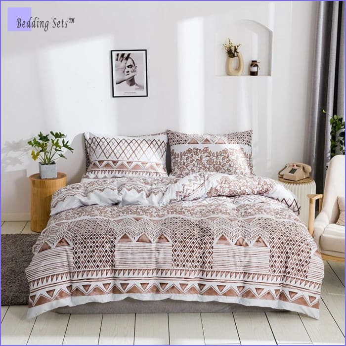 Boho Bed Set - Elegant Stripes - Bedding-Sets™
