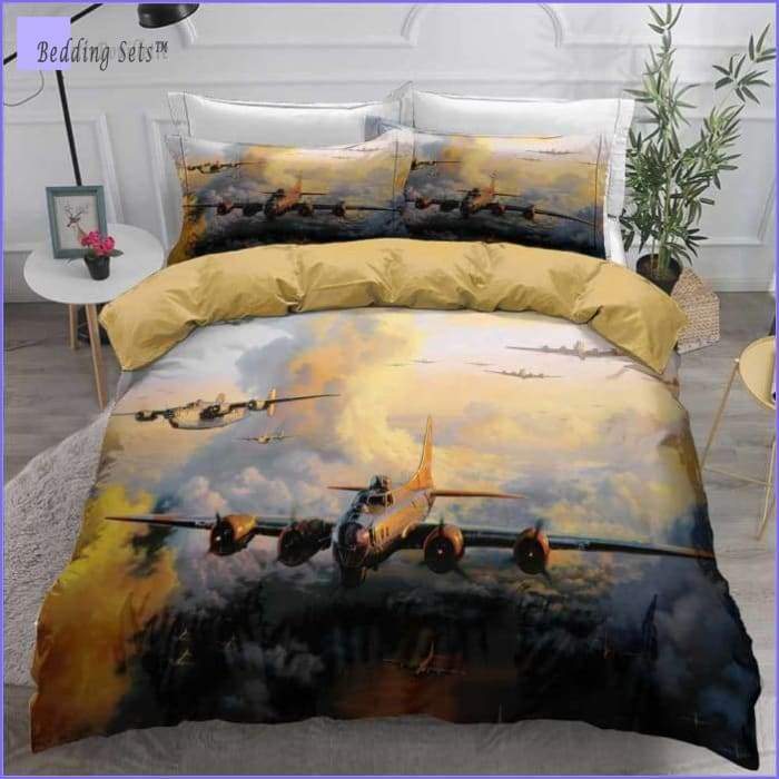 Bomber Aircraft Bedding Set - Bedding-Store™