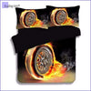Car Bedding Set - Flaming wheel - Bedding-Store™