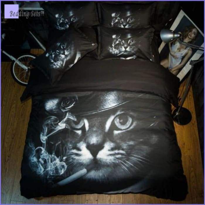 Cat Bedding Set - Gangster - Bedding-Sets™