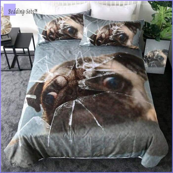 Dog Bedding Set - Smashing Pug - Bedding-Sets™