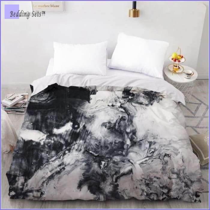 Grey Marble Bedding Set - Bedding-Sets™