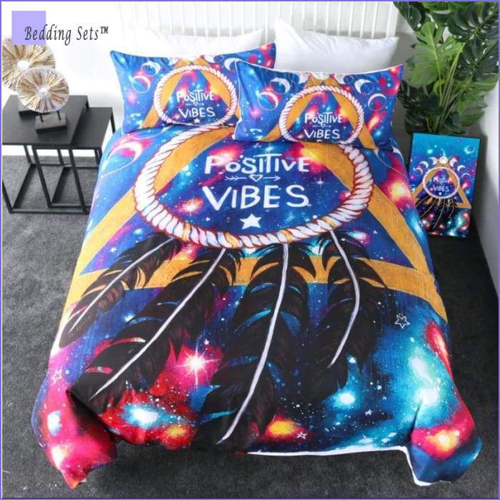 Hippie Bedding Set - Positive Vibes - Bedding-Sets™