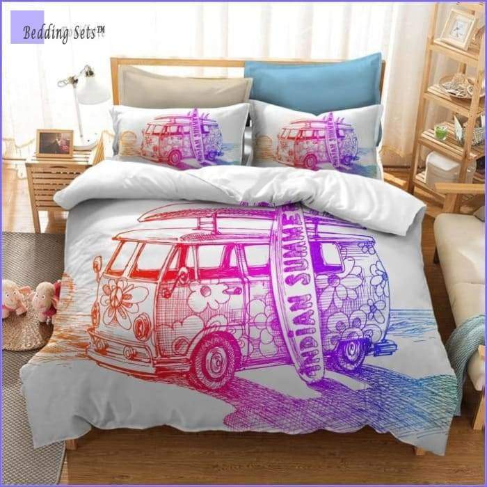 Hippie Bedding Set - Rainbow van - Bedding-Store™