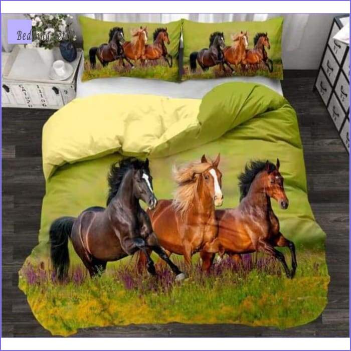 Horse Bedding Set - in Grassland