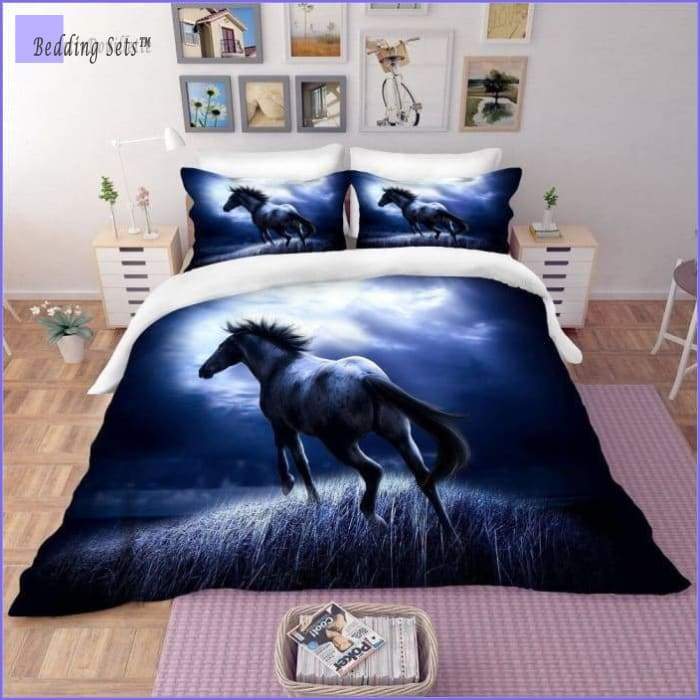 Horse Bedding Set - in the Night - Bedding-Sets™