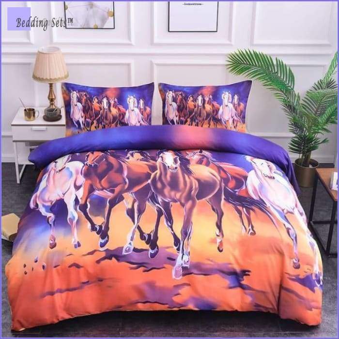 Horses Bedding Set 1 person - Bedding-Sets™