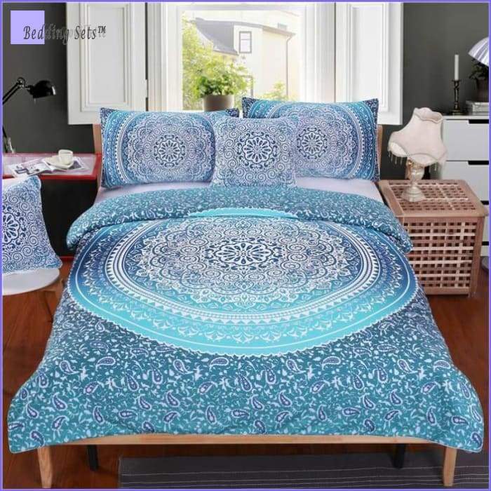 Indian Mandala Bedding Blue