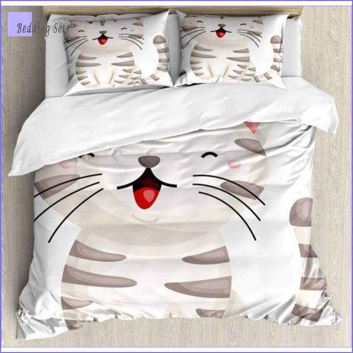 Kitty Cat Bedding Set - Happy - Bedding-Sets™