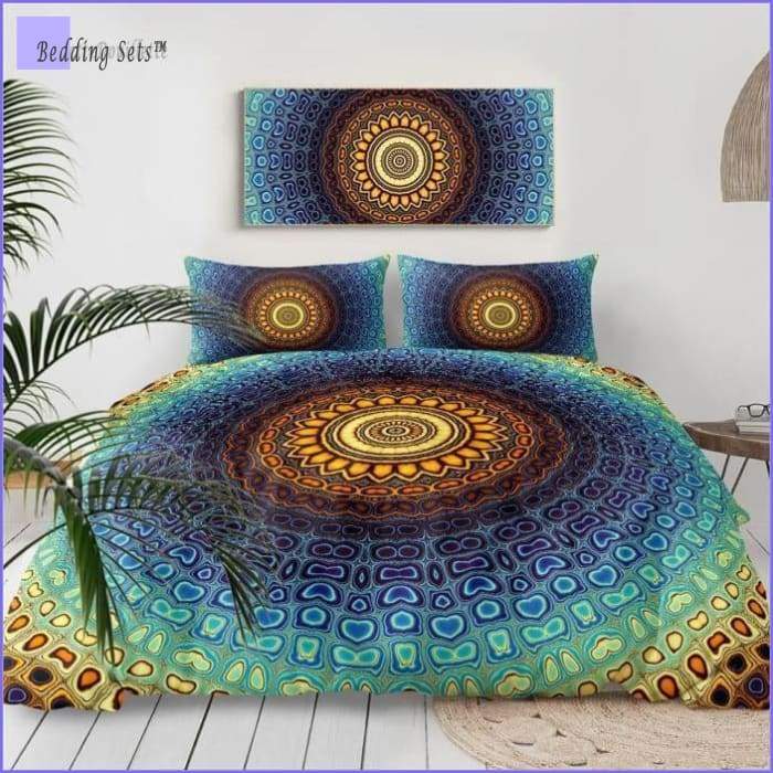 Bedding Set Mandala Bleu Azur - Bedding-Store™