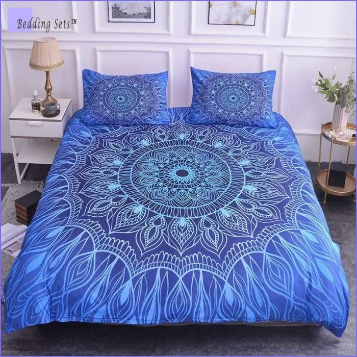 Trout Fishing Mandala Vintage quilt bedding set - Beebuble