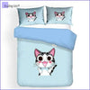 Manga Style Kitty Cat Bedding Set - Victory - Bedding-Sets™