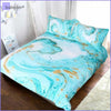 Marble Bed Set - Ocean - Bedding-Sets™
