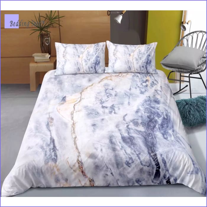 Marble Comforter Set - Lapis Lazuli - Bedding-Sets™