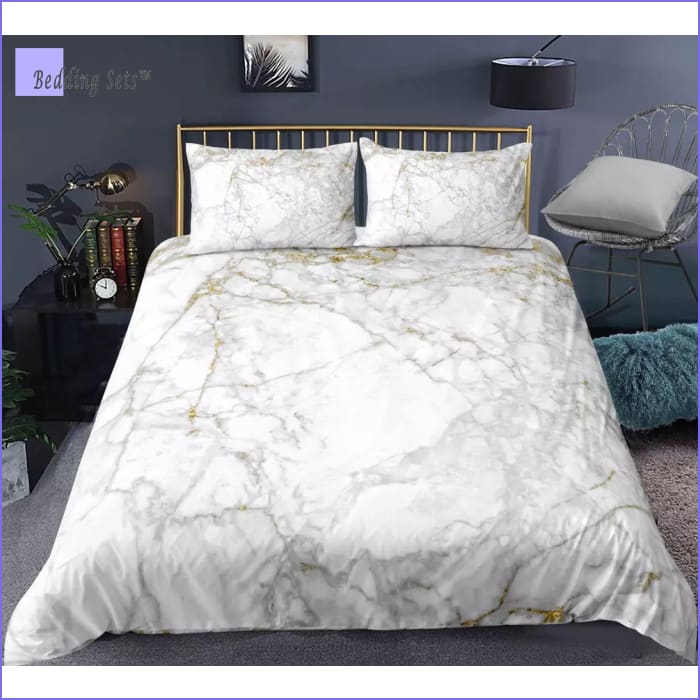 Marble Effect Bedding Set