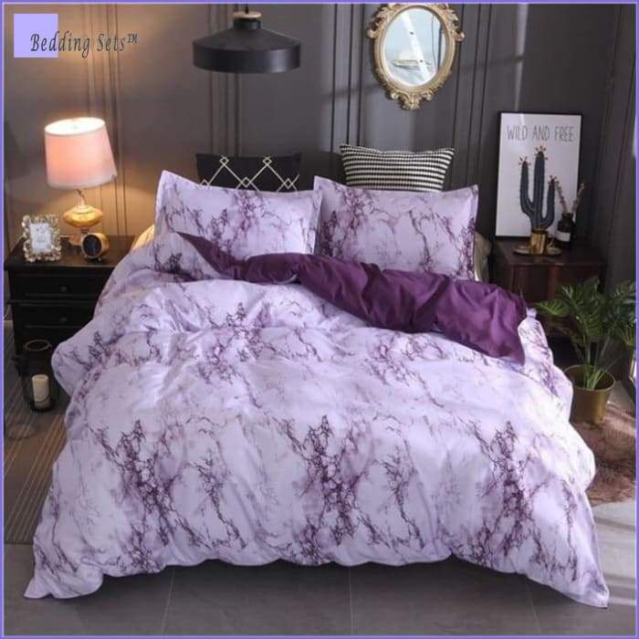 Marble Print Comforter Set
