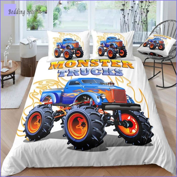 Monster Truck Bedding - Flames - Bedding-Sets™