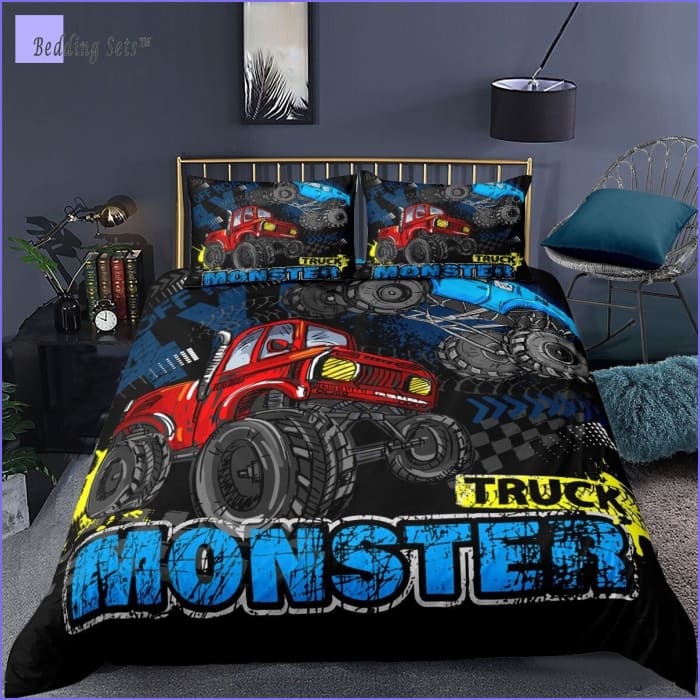 Monster Truck Comforter Set Full - Bedding-Sets™