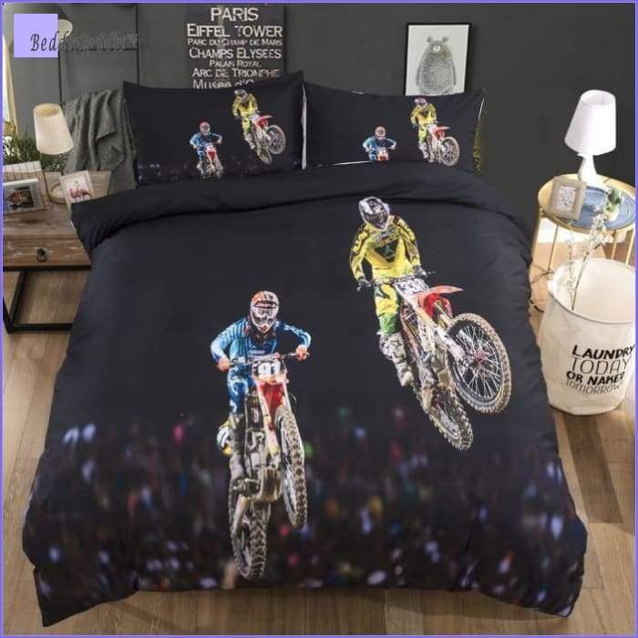 Motorcycle Bedding Set - Motocross - Bedding-Sets™