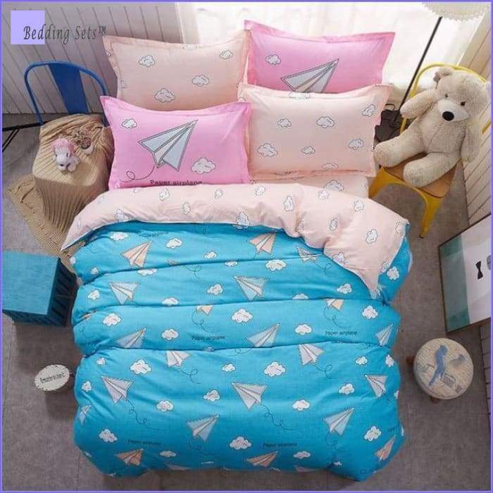 Paper Aircraft Bedding Set - Bedding-Sets™