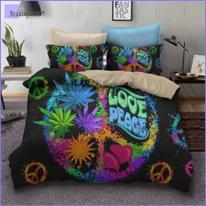 Hippie Bedding Set - Peace and Love - Bedding-Store™