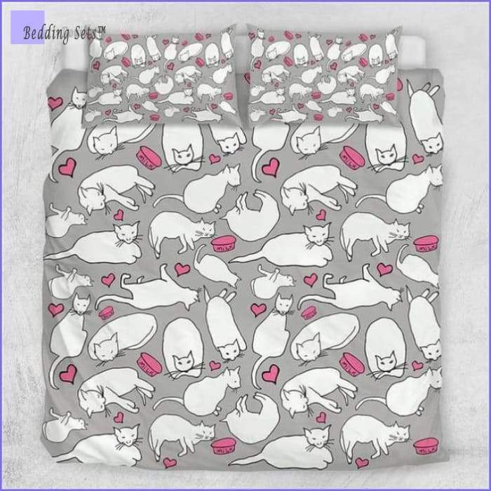 Queen size Cat Bedding Set - Bedding-Sets™