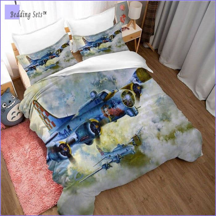 Retro Airplane Bedding