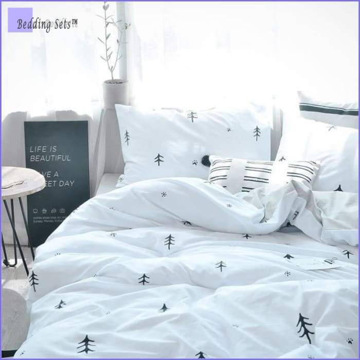 Scandinavian Bedding - Winter trees