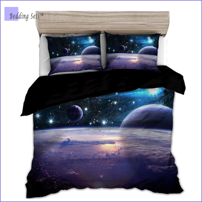 Space Themed Duvet Cover - Bedding-Sets™