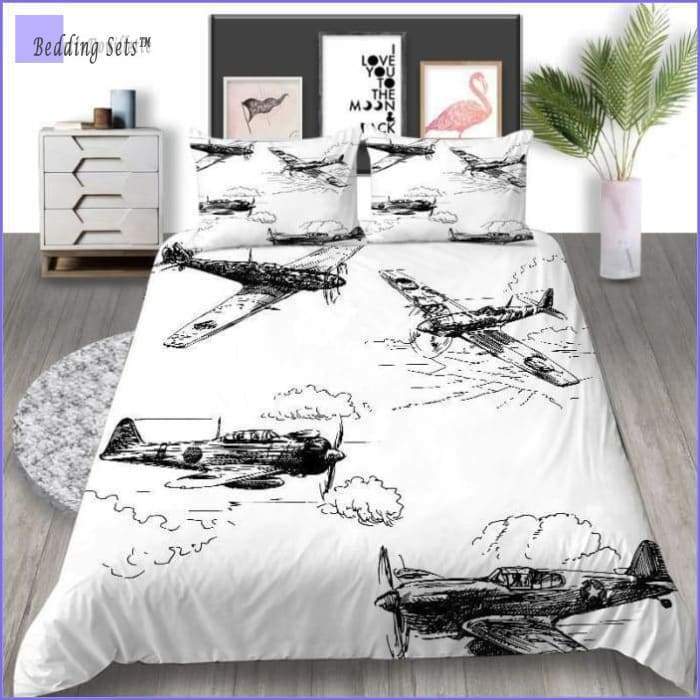 Vintage Aircrafts Bedding Set - Bedding-Sets™