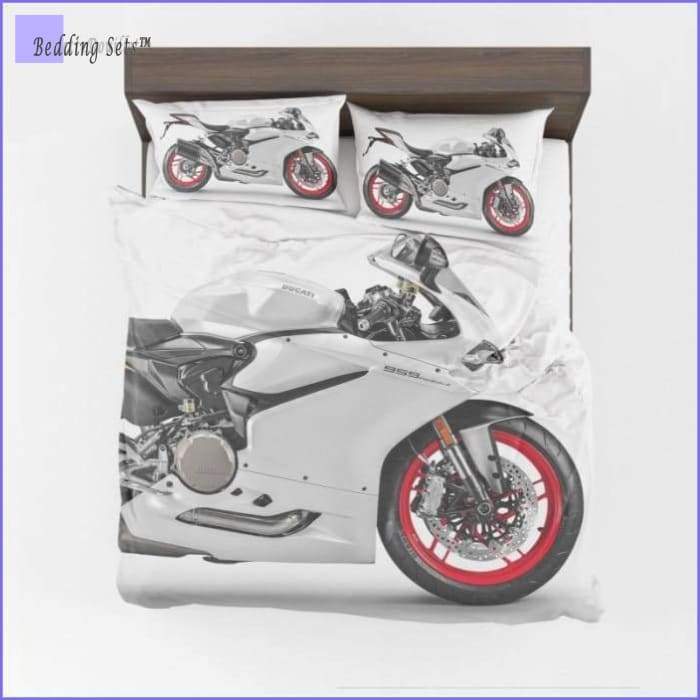 White Ducati Bedding Set - Bedding-Store™