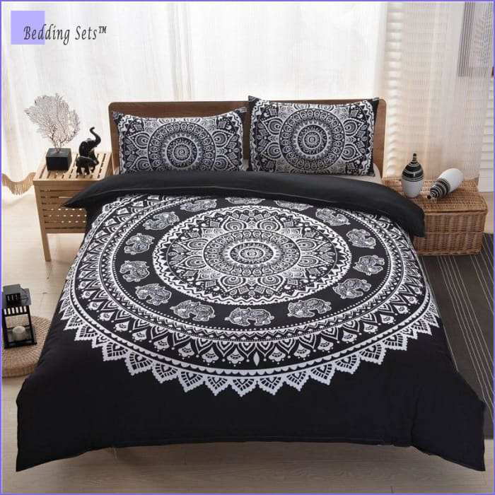 White Mandala Bedding - Bedding-Sets™