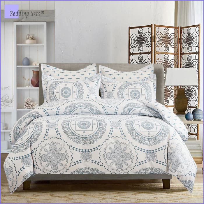 White Mandala Comforter - Bedding-Sets™