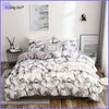 White Marble Bed Set - Bedding-Sets™