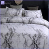 White Marble Comforter set Queen - Bedding-Store™