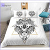 White Wolf Dreamcatcher Bedding Set - Bedding-Sets™
